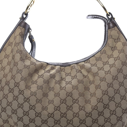 Gucci Monogram Medium Interlocking Hobo Dark Brown 10 of 10