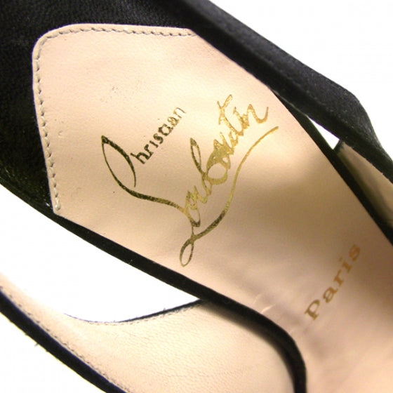 Christian Louboutin Satin Burma Haute Serrure 120 Pumps 35.5 7 of 7