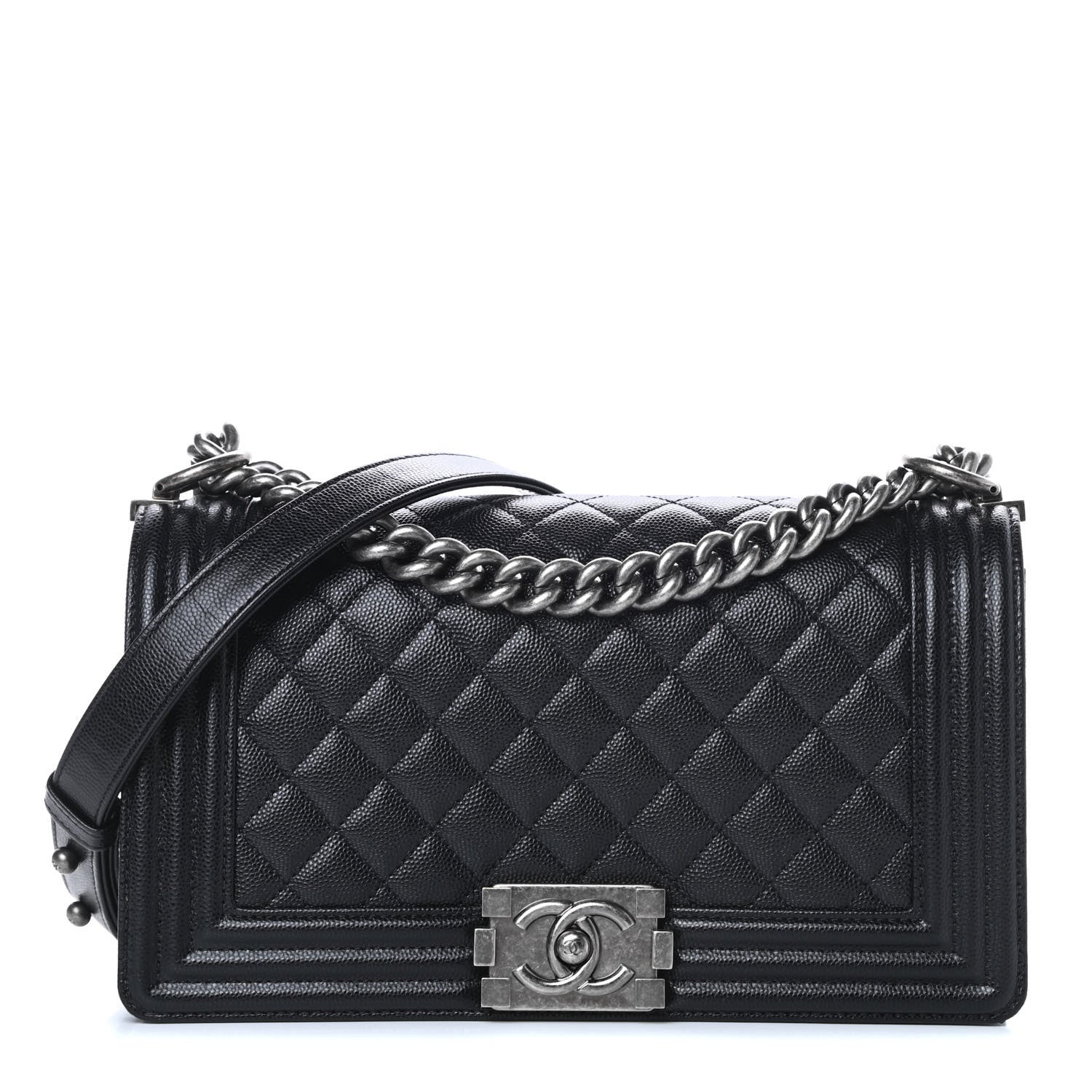 Chanel Caviar Quilted Medium Boy Flap Black 1 of 11
