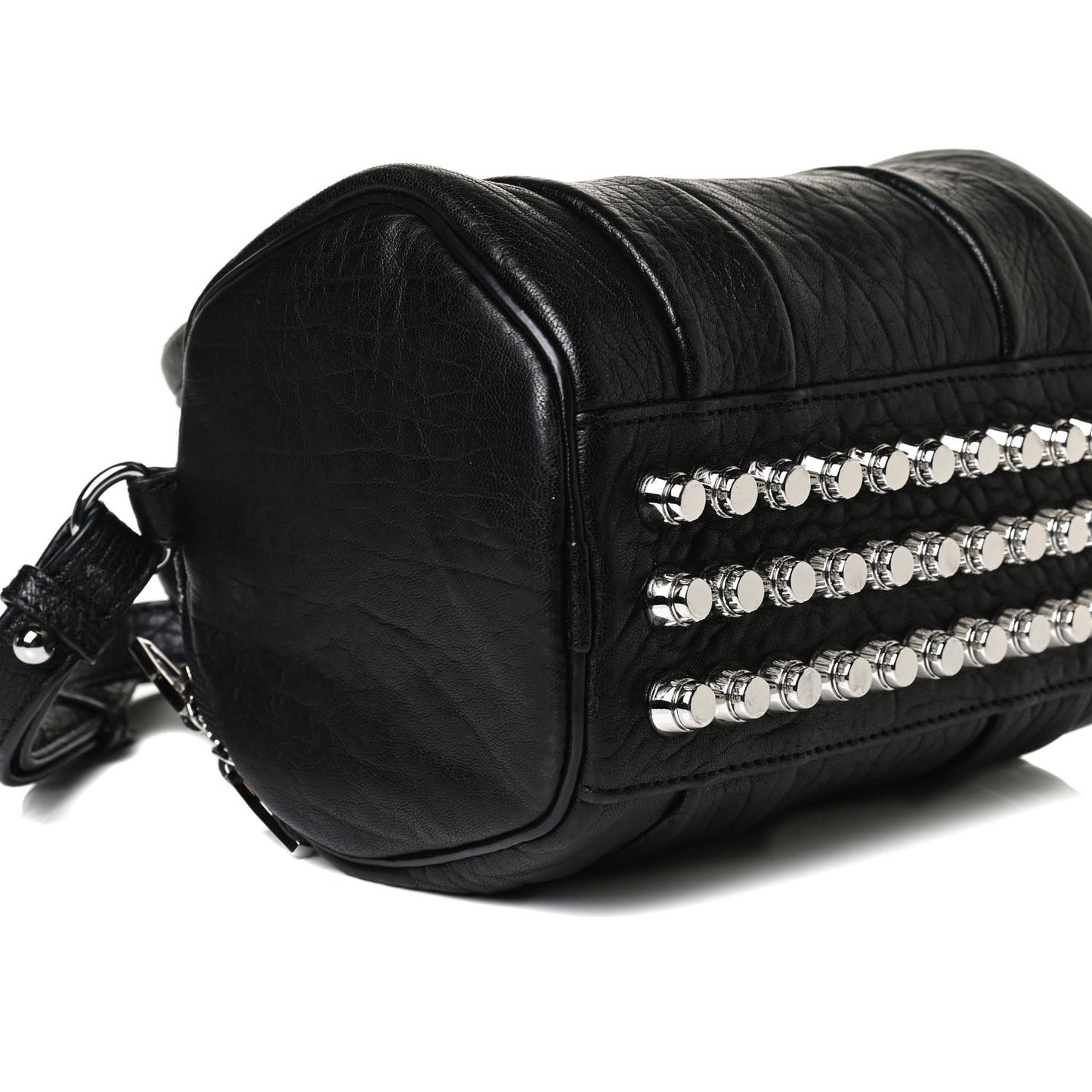 Pebbled Lambskin Mini Rockie Black Rhodium Hardware