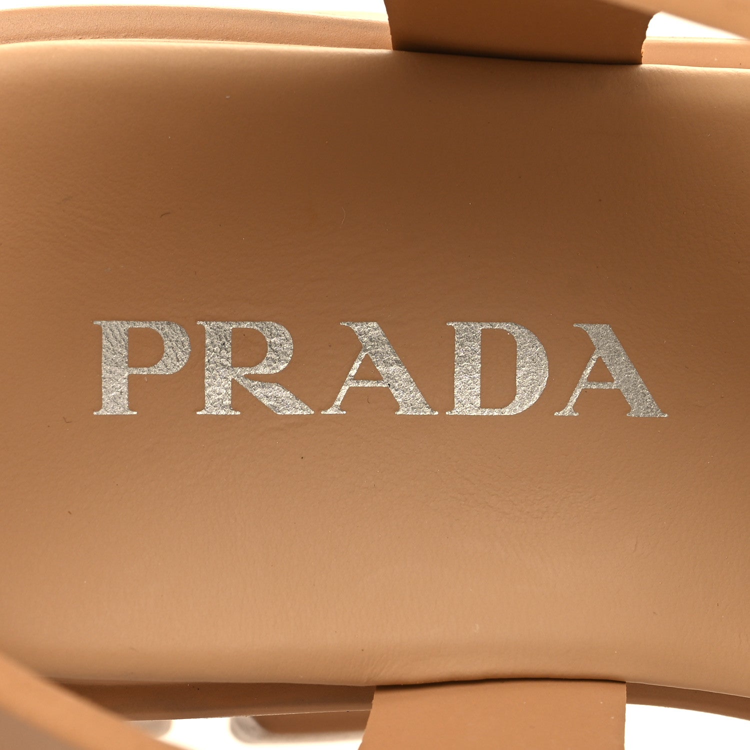 Prada Foam Rubber Metal Triangle Logo Monolith 55mm Cage Sandals 41 Orzo 7 of 8