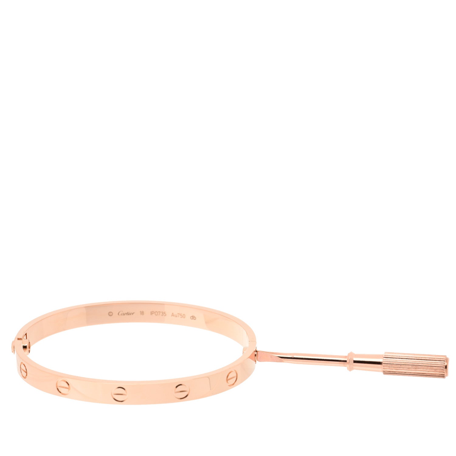 Cartier 18K Pink Gold LOVE Bracelet 18 4 of 4