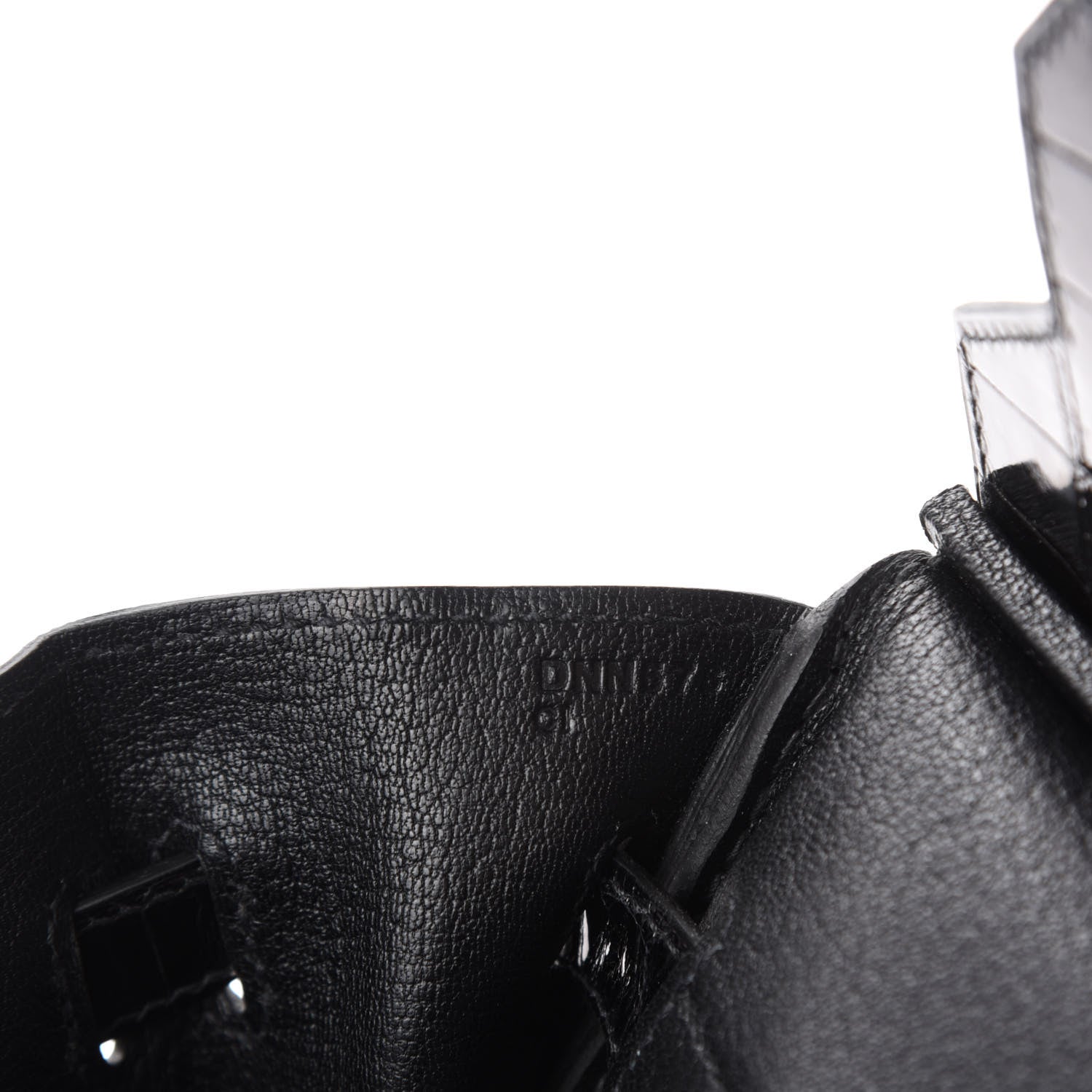 Hermes Togo Shiny Niloticus Crocodile Birkin Touch 30 Black 9 of 11