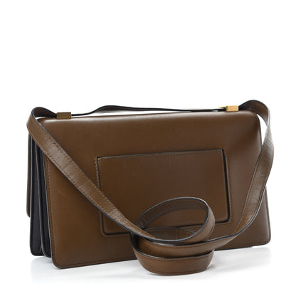 Celine Calfskin Bi-Color Small Case Flap Black Camel 3 of 15