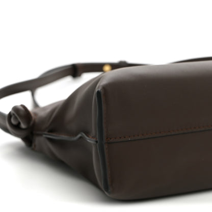 Loewe Calfskin Mini Flamenco Knot Clutch  Chocolate 8 of 9