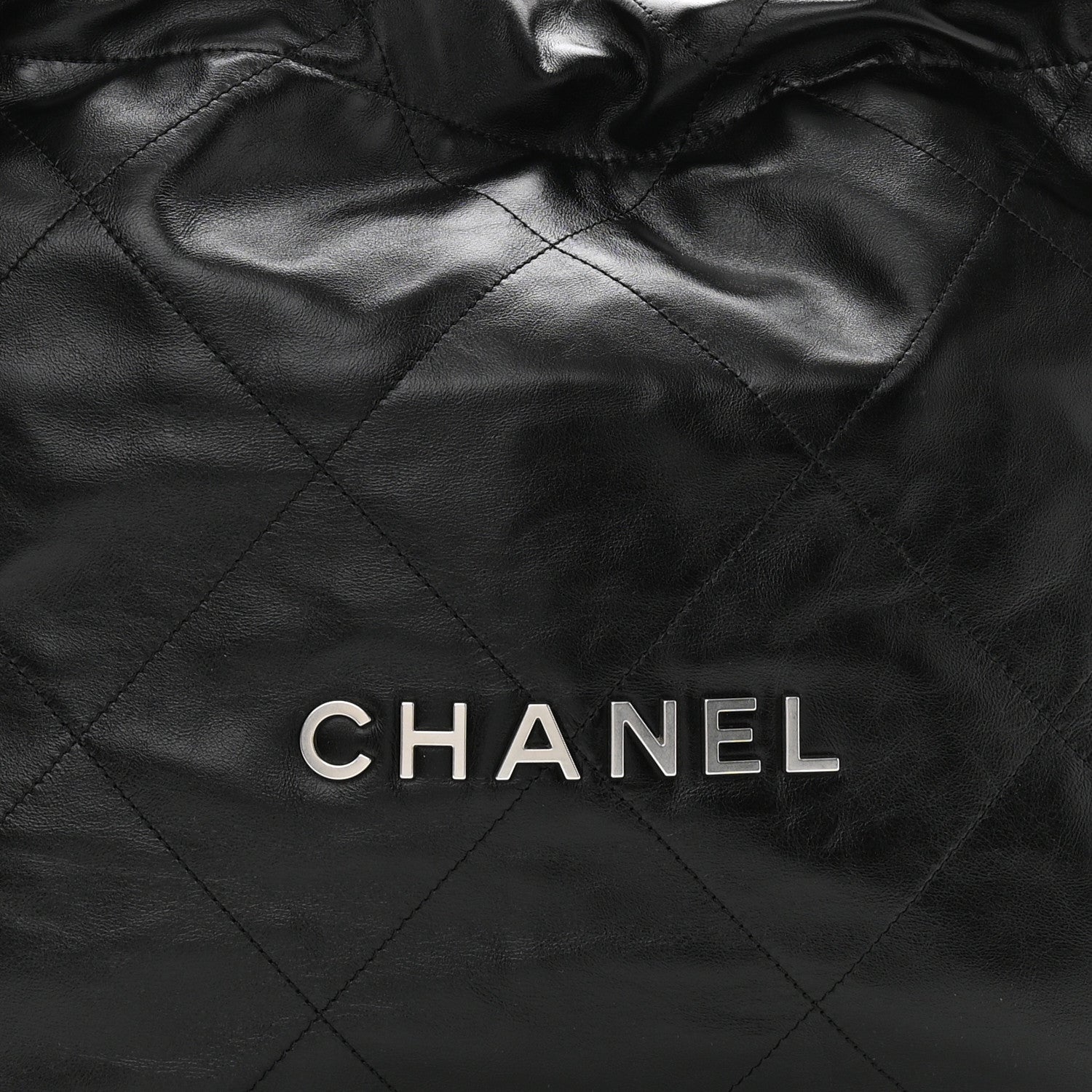 Chanel Shiny Calfskin Quilted Small Chanel 22 Black 9 of 12