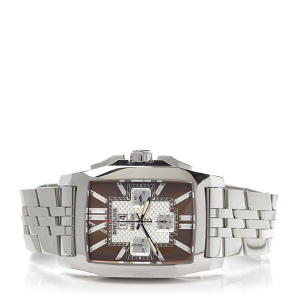 Breitling Stainless Steel Mother of Pearl 39mm Bentley Flying B Chronograph Automatic Watch Brown A44365 2 of 6