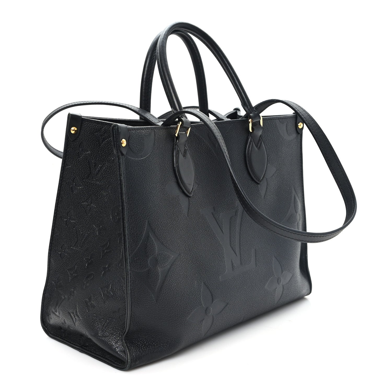 Louis Vuitton Empreinte Monogram Giant Onthego MM Black 3 of 12