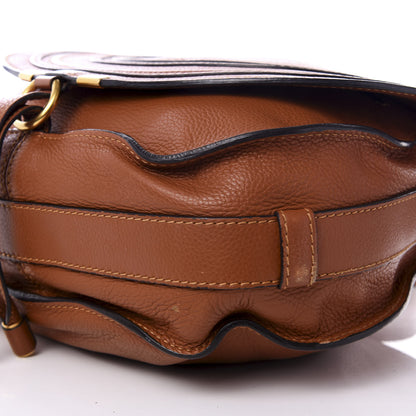 Chloe Calfskin Medium Marcie Round Crossbody Bag Tan 7 of 8