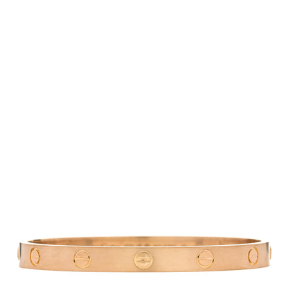 Cartier 18K Yellow Gold Brushed Finish LOVE Bracelet 17 1 of 8