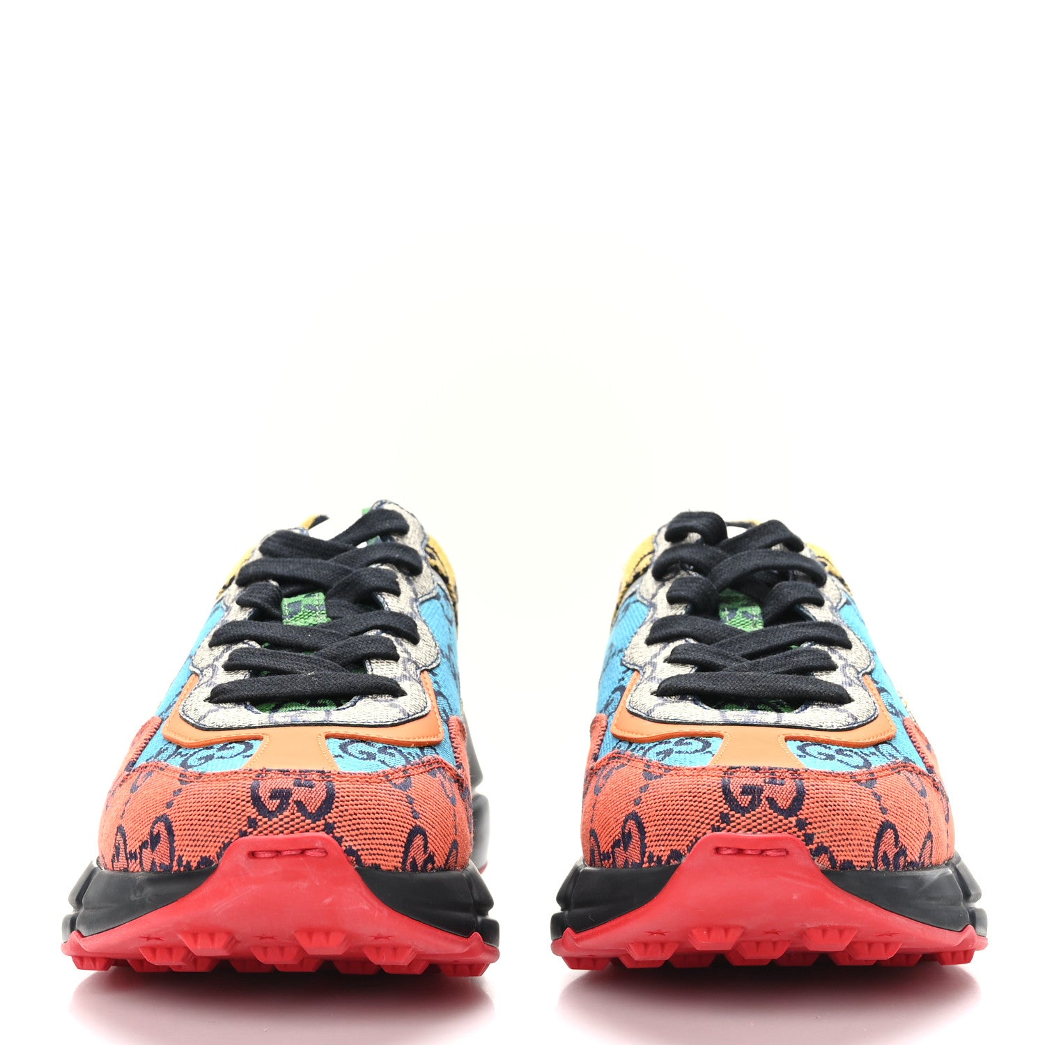 Gucci Monogram Multicolor GG Supreme Monogram Womens Rhyton Sneakers 35.5 Multicolor 2 of 7