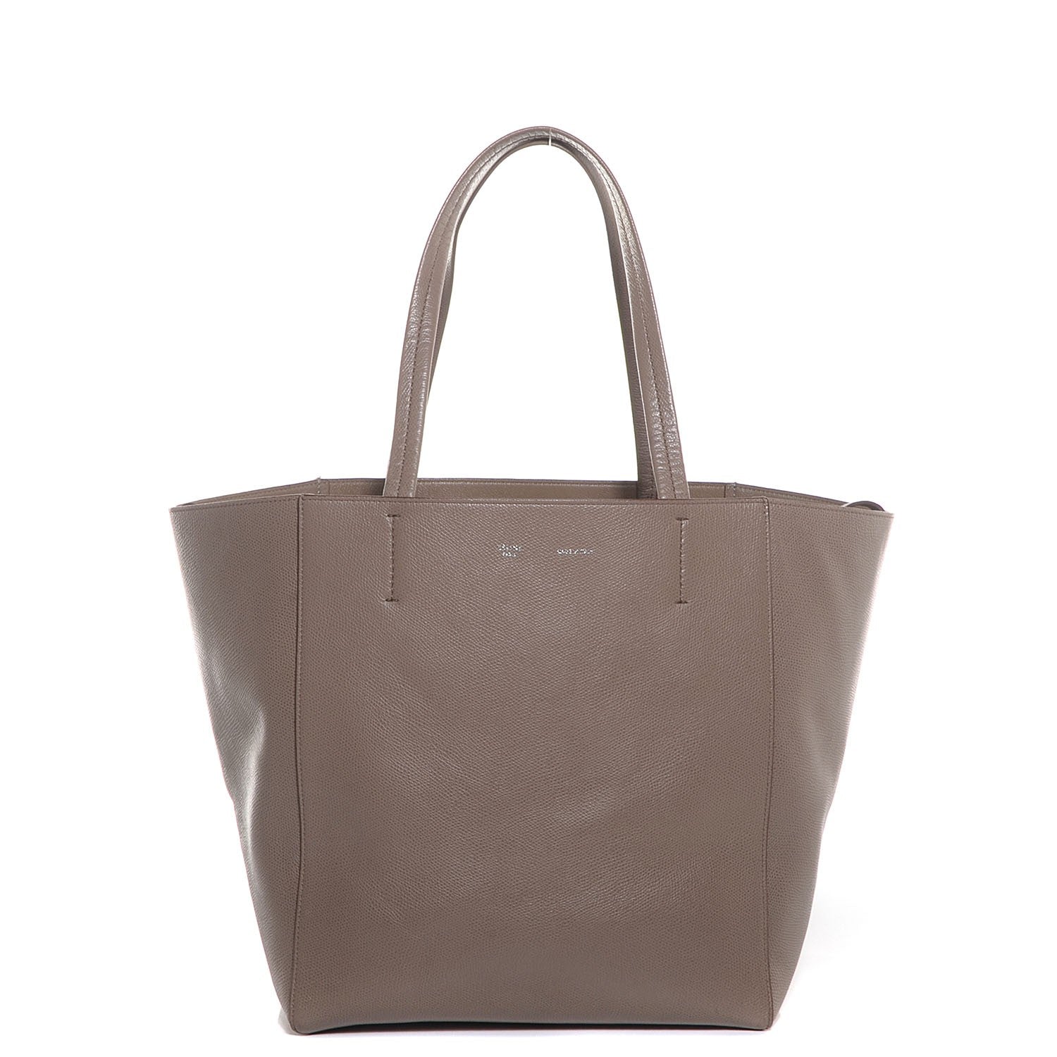 Celine Grained Calfskin Small Phantom Luggage Cabas Taupe 1 of 7