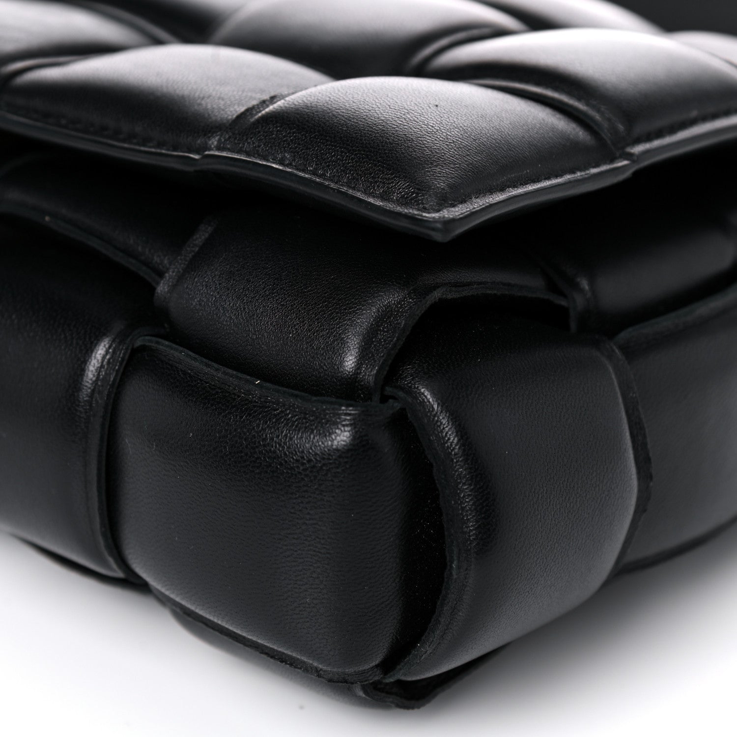 Bottega Veneta Nappa Maxi Intreccio Padded Cassette Crossbody Bag Black 9 of 18