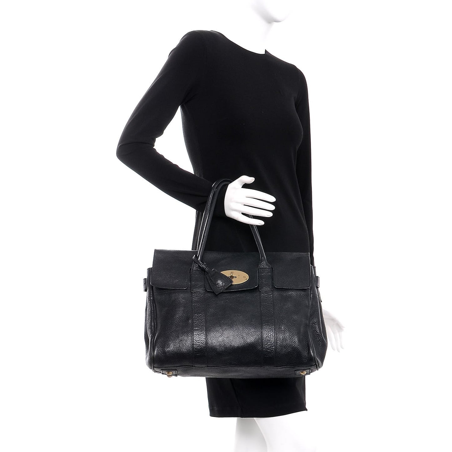 Classic Grain Calfskin Bayswater Black