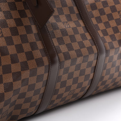 Louis Vuitton Damier Ebene Keepall Bandouliere 55 11 of 12