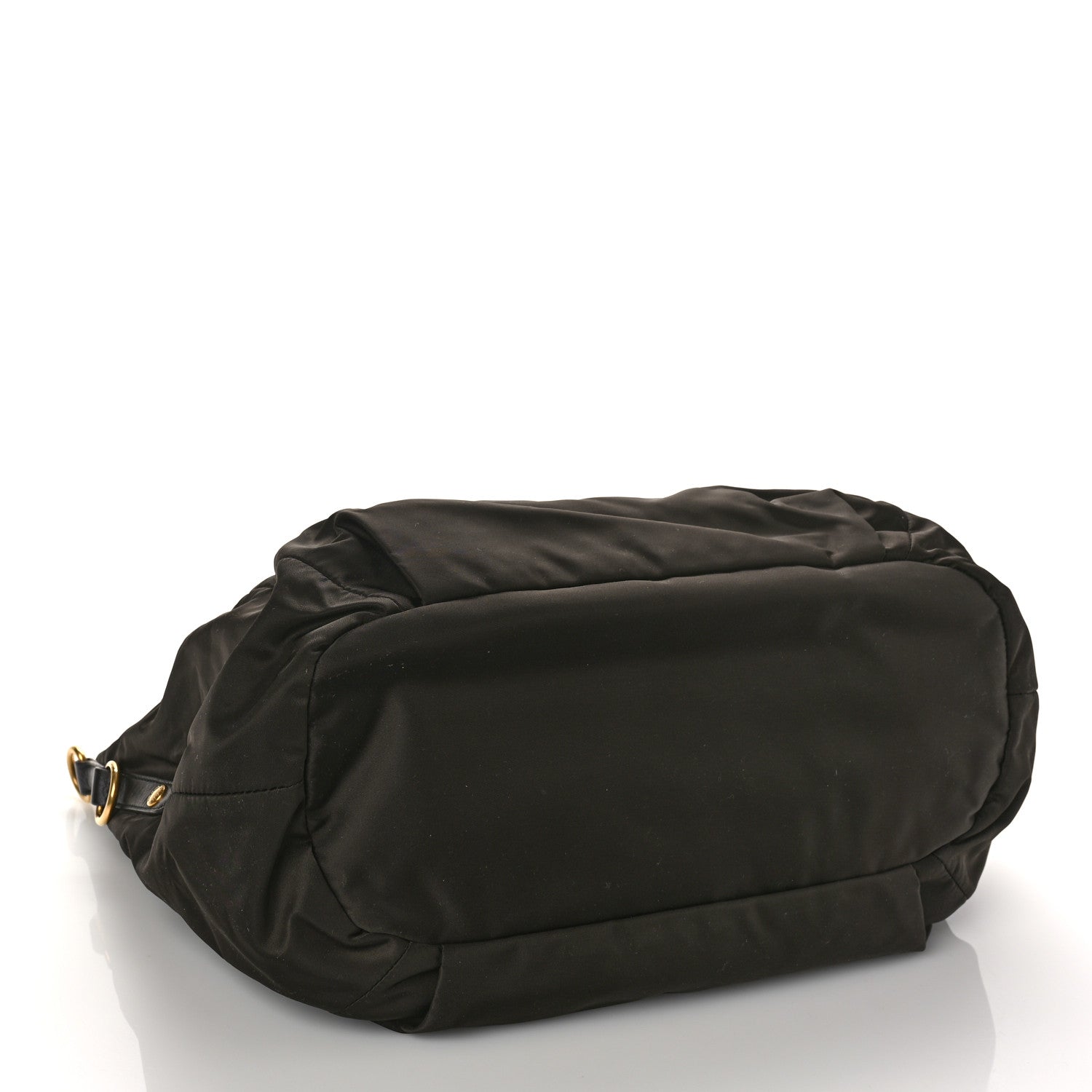 Prada Tessuto Nylon Jacquard Logo Aviator Satchel Ebano 4 of 8