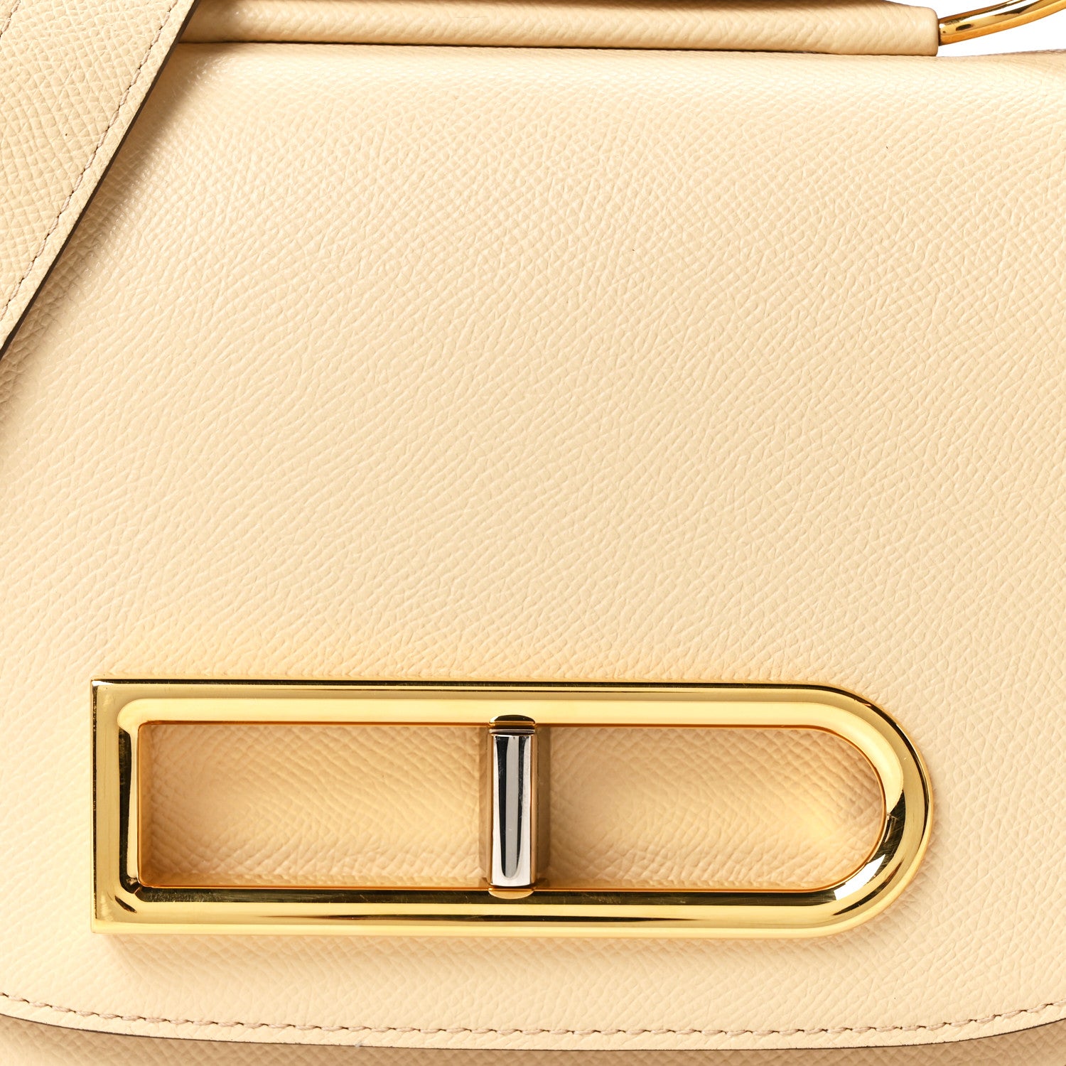 Delvaux Alpina Calfskin Lingot Crossbody Dune 7 of 9