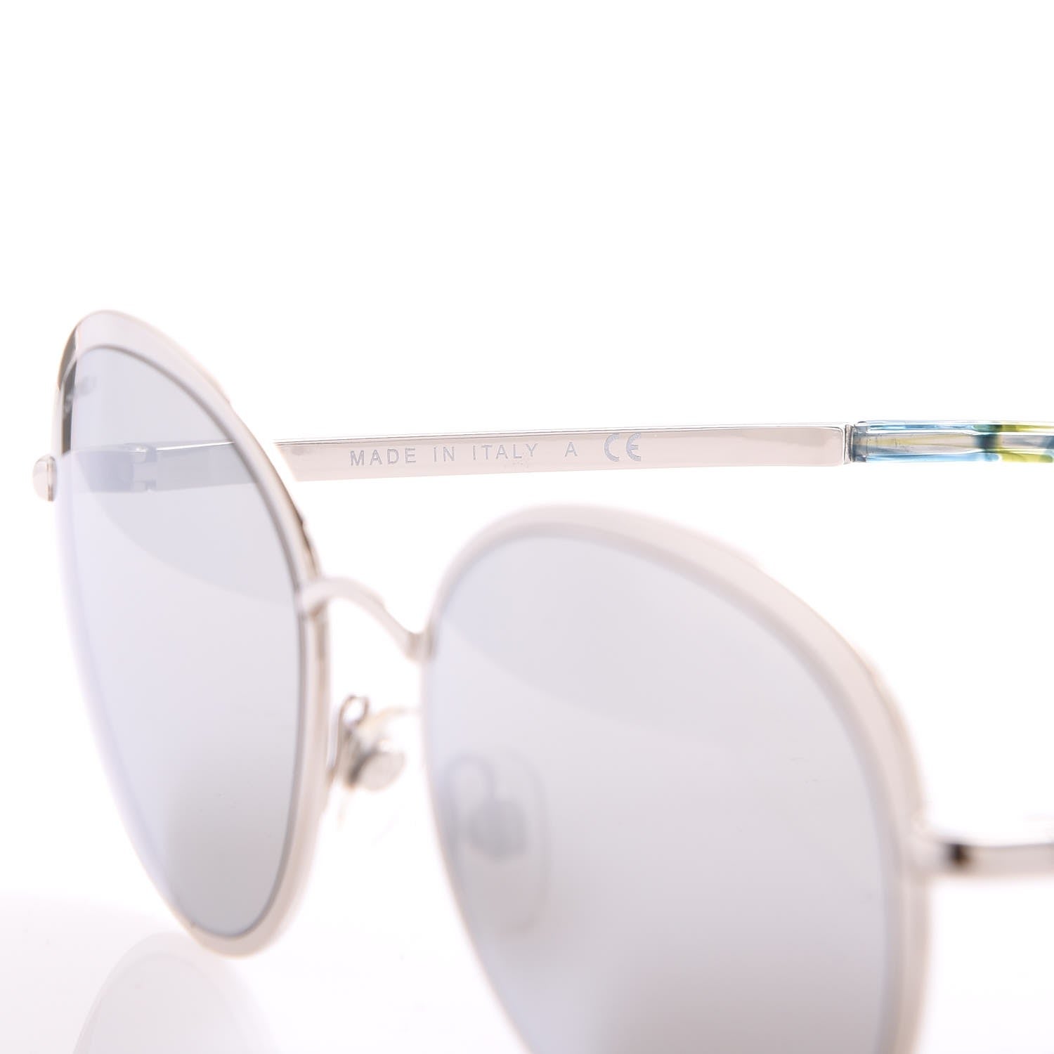 Chanel Round Spring Sunglasses 4206 Silver 6 of 10