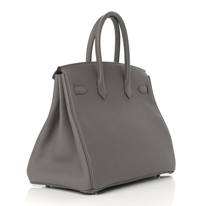 Hermes Togo Birkin 35 Etain 3 of 12