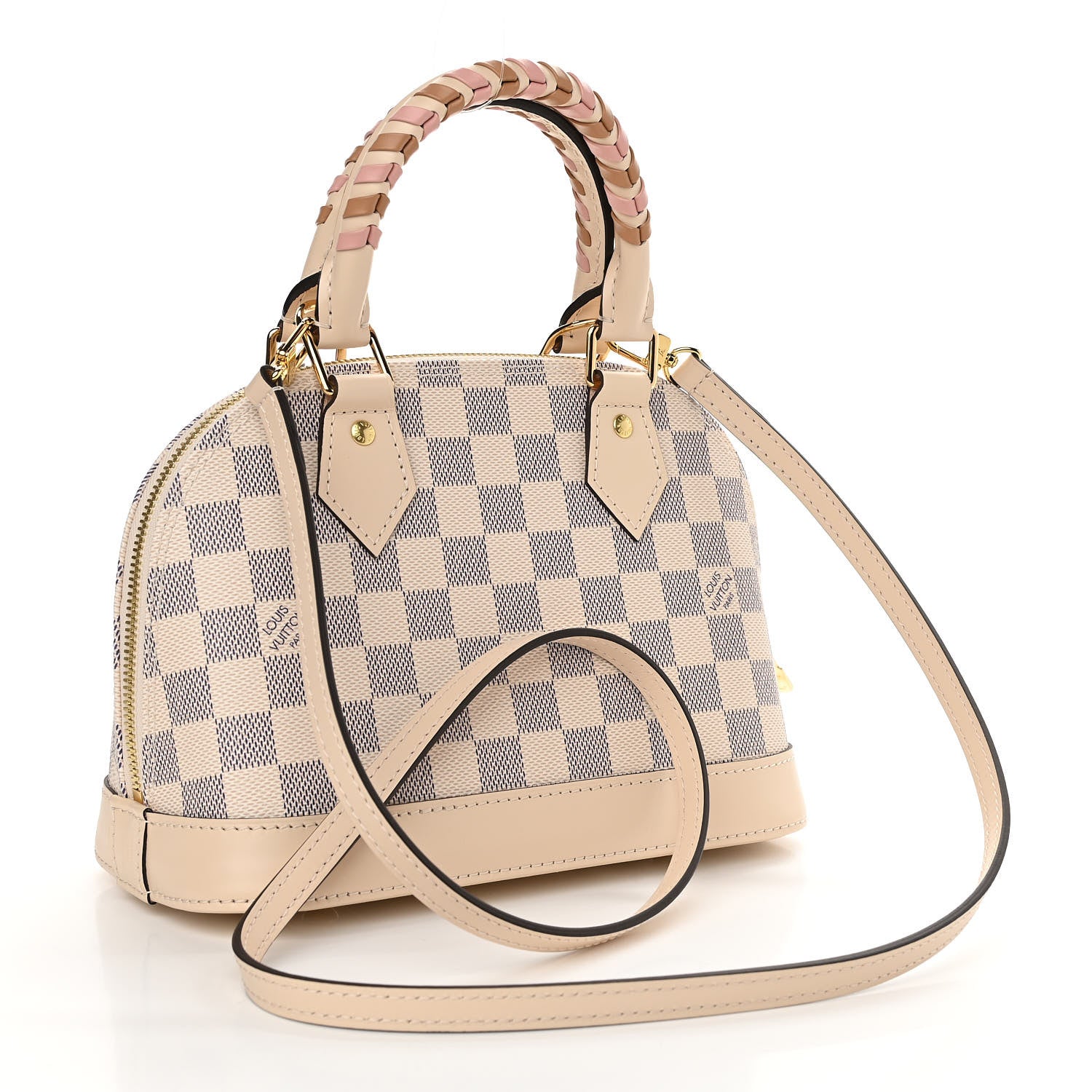 Louis Vuitton Damier Azur Braided Alma BB 3 of 10