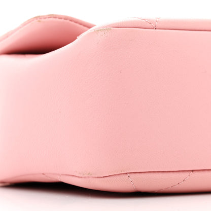 Chanel Lambskin Quilted Resin Bi-Color Chain Flap Bag Pink 9 of 11