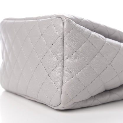 Chanel Caviar Quilted Small Chain Bucket Bag Light Gray 8 of 10