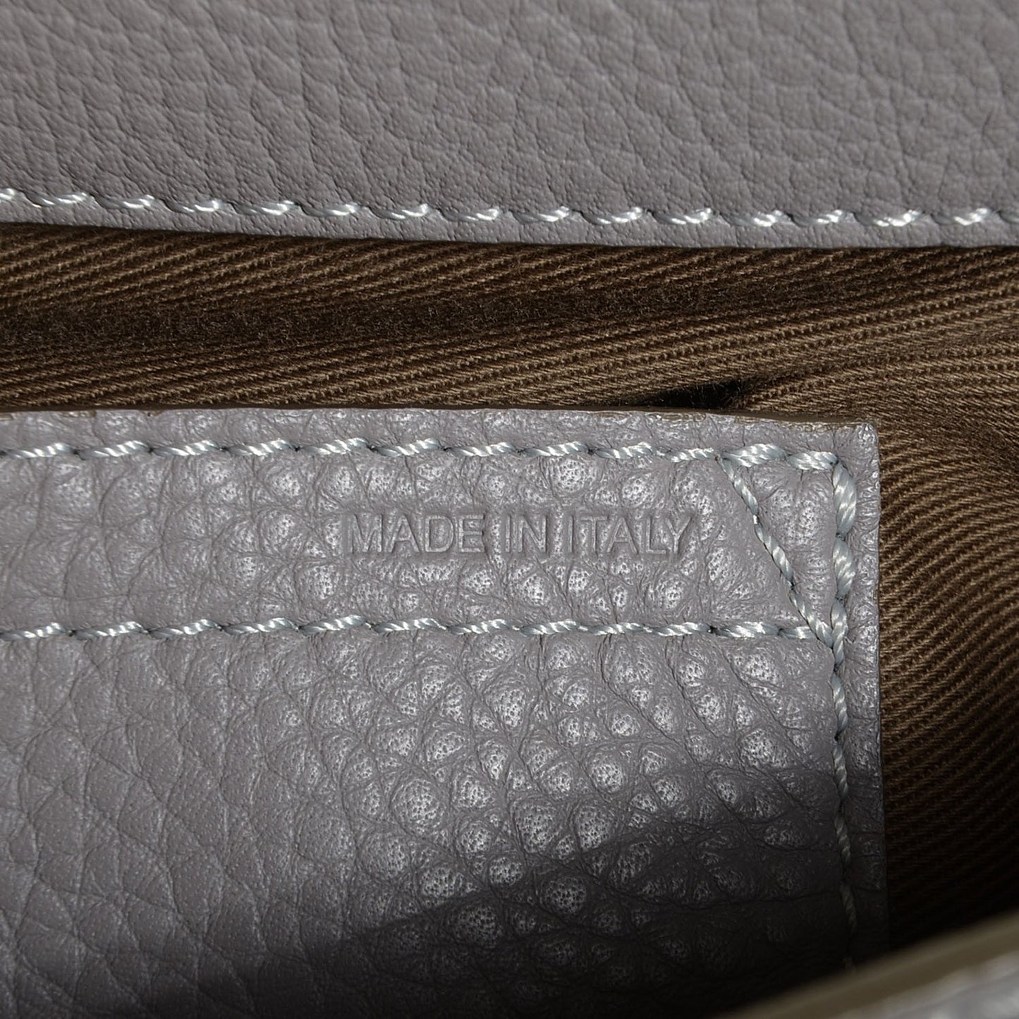 Calfskin Medium Marcie Round Crossbody Bag Cashmere Grey