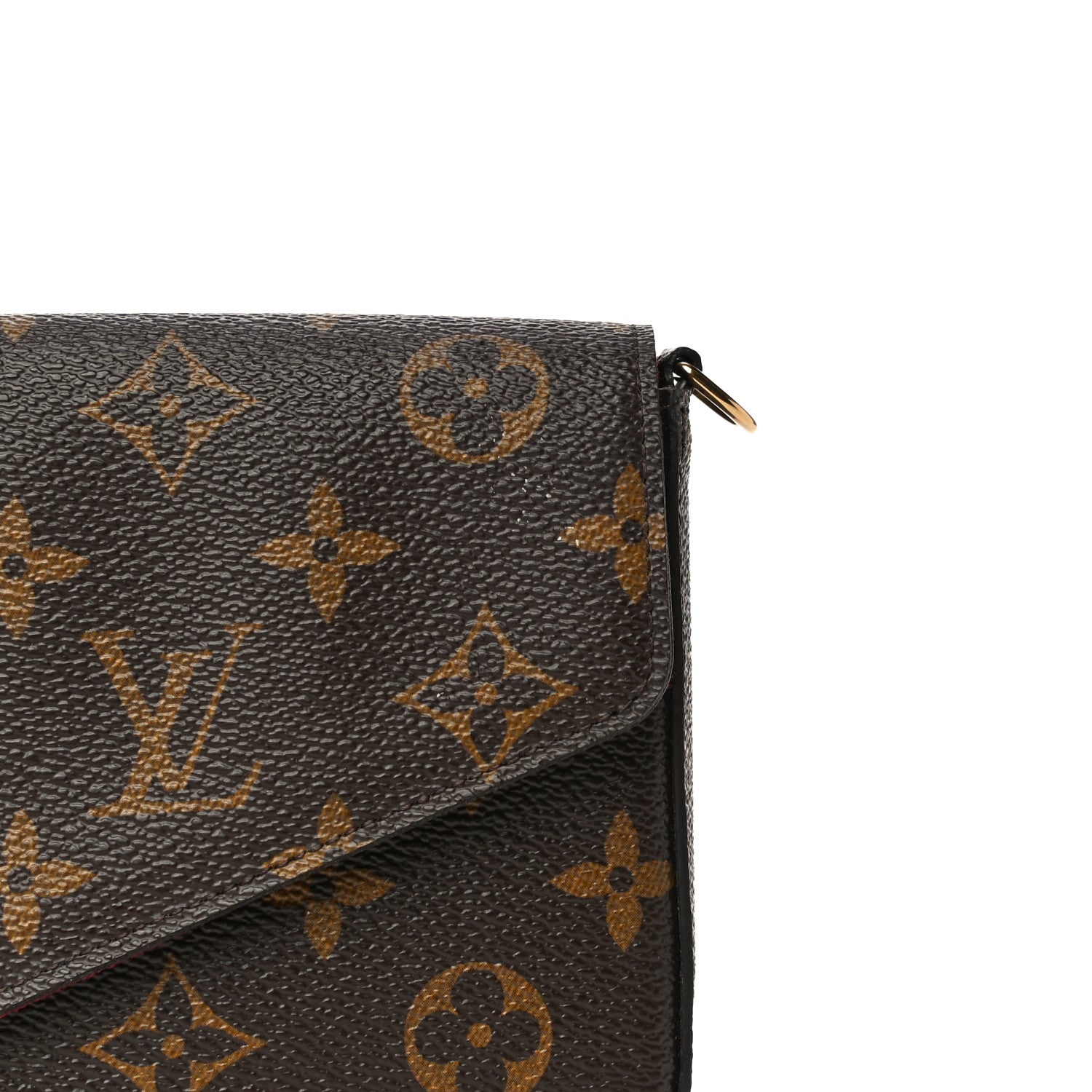 Louis Vuitton Monogram Pochette Felicie Chain Wallet Fuchsia 17 of 18