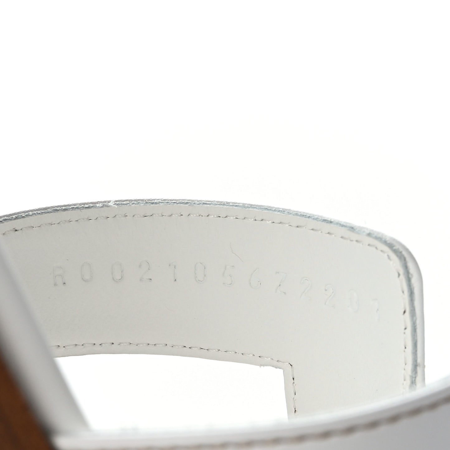 Box Calfskin Oran Sandals 37 White