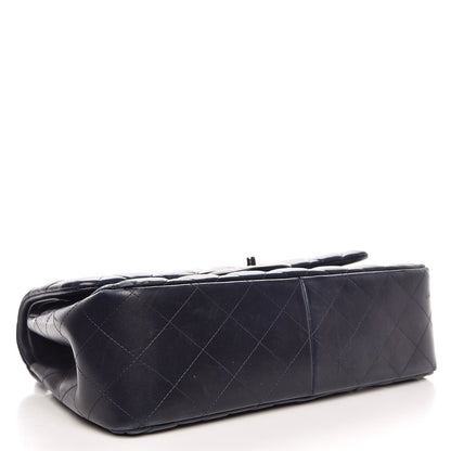 Chanel Lambskin Quilted Jumbo Double Flap Navy 5 of 14