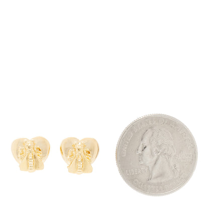Gucci 18K Yellow Gold Le Marche Des Merveilles Bee Motif Earrings 2 of 5