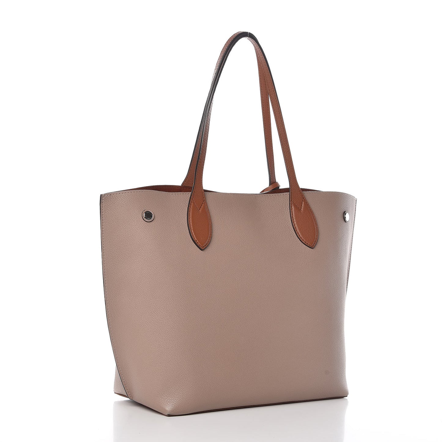 Calfskin Lockme Go Tote Vison