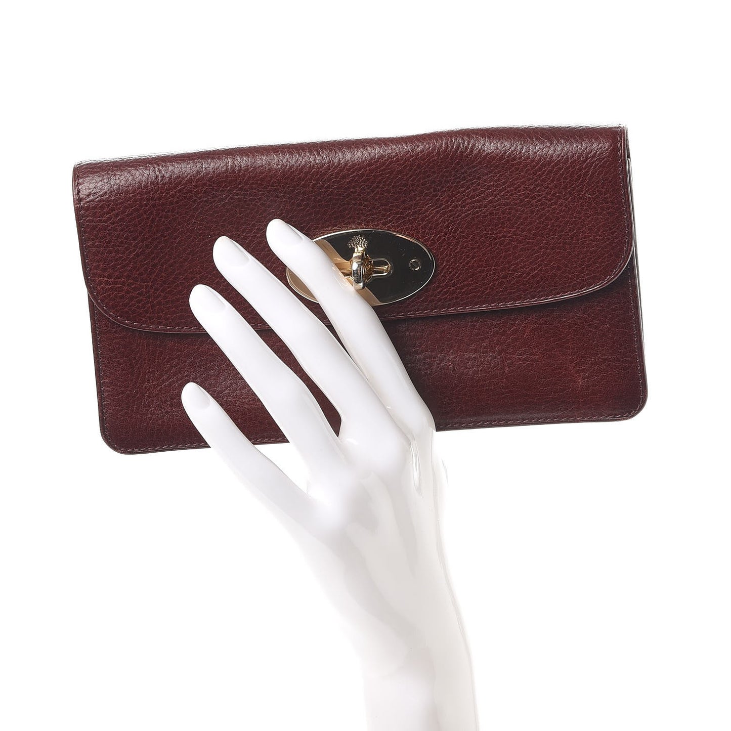 Grainy Leather Bayswater Wallet Oxblood