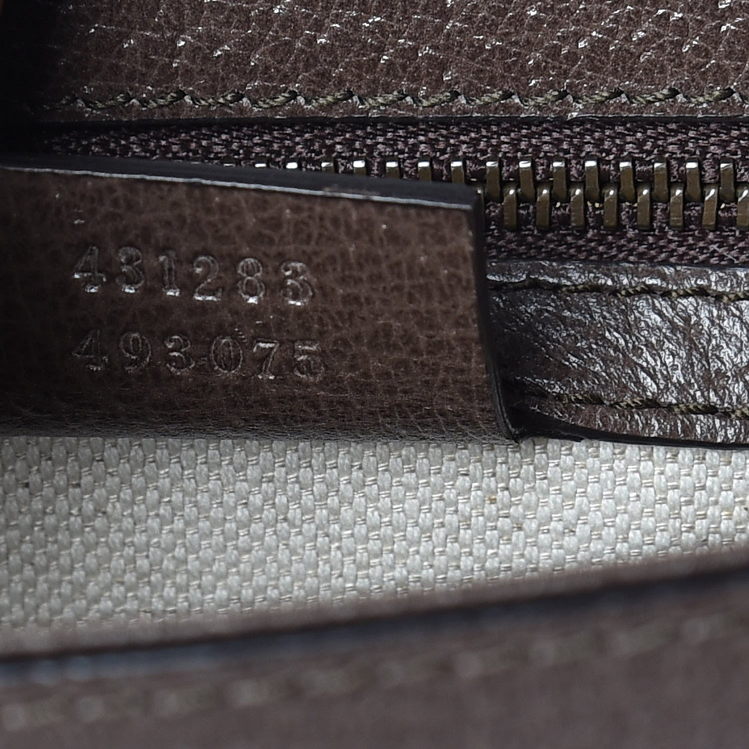 Gucci Grained Calfskin Web Animalier Shoulder Bag Brown 7 of 9