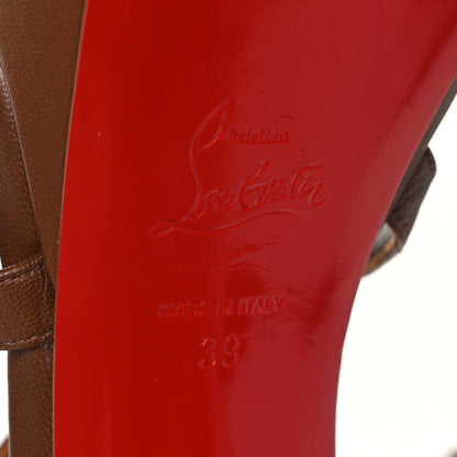 Christian Louboutin Nappa Loubi Bee Alta 130 Sandals 39 Cuoio 7 of 7