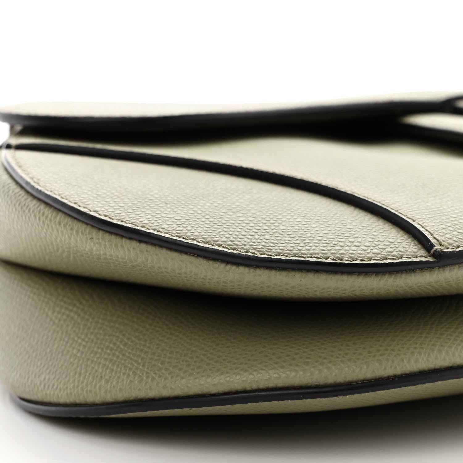 Christian Dior Grained Calfskin Saddle Bag Sage 9 of 11