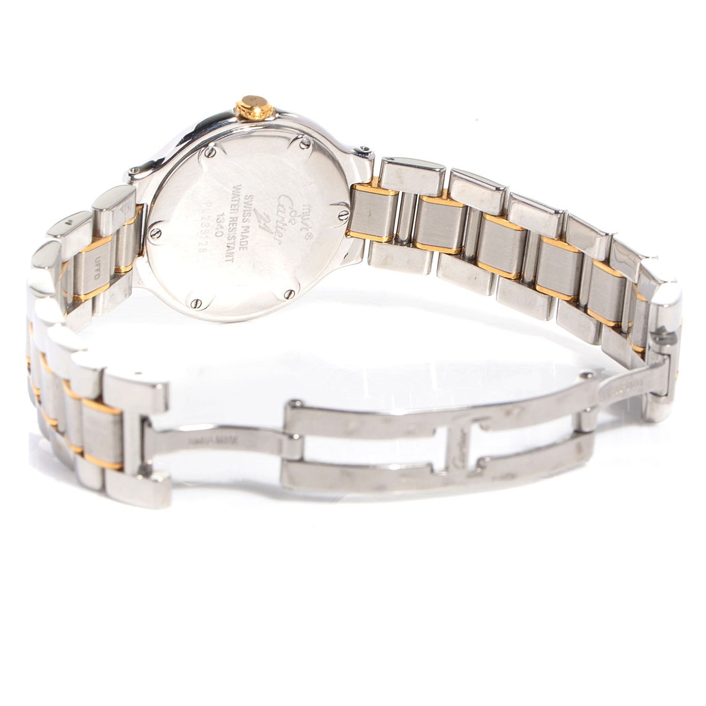 Stainless Steel 18K Yellow Gold 28mm Must De 21 Quartz Watch