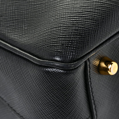 Prada Saffiano Lux Briefcase Black 10 of 14