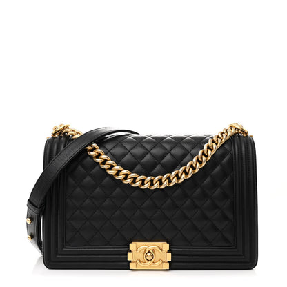 Chanel Calfskin Quilted New Medium Boy Flap Black 1 of 11