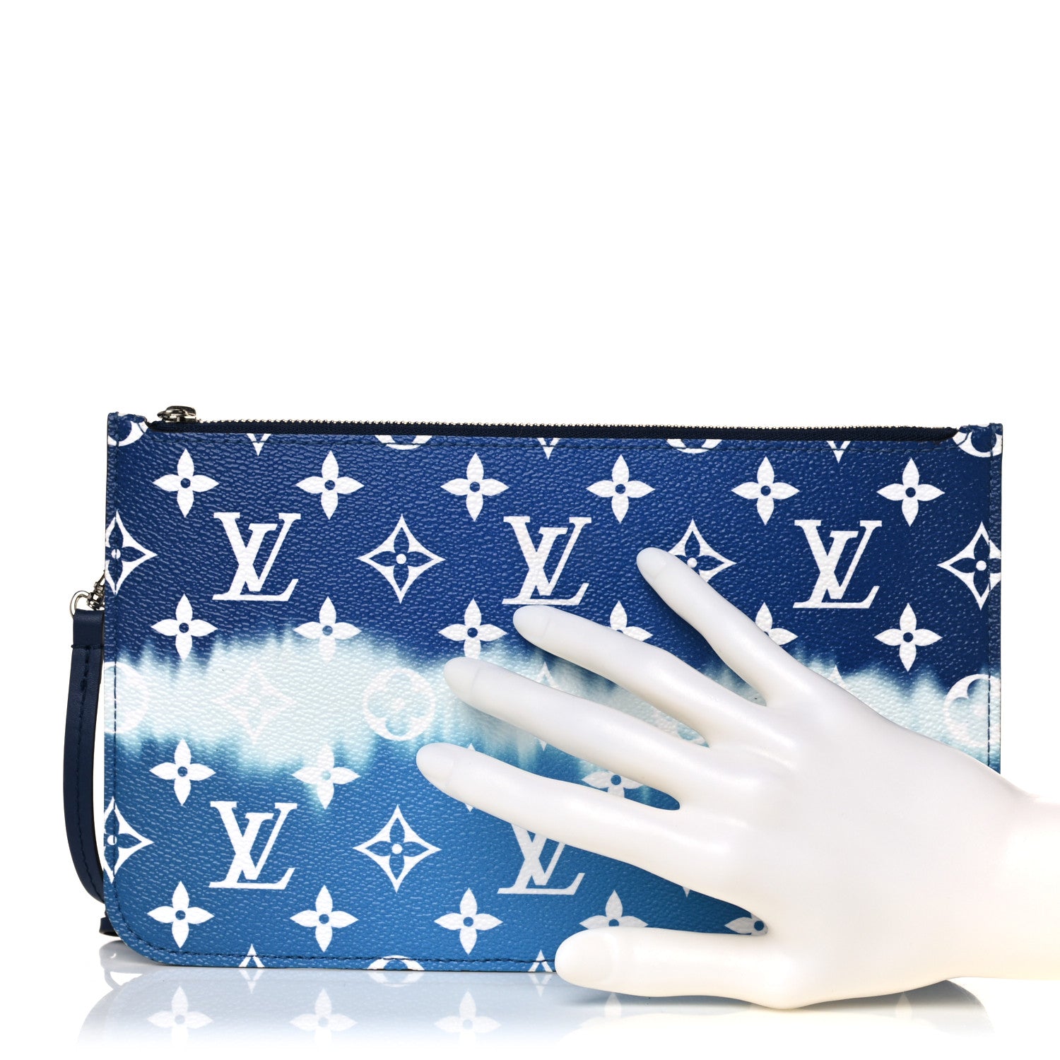 Louis Vuitton Monogram Escale Neverfull MM GM Pochette Blue 2 of 8