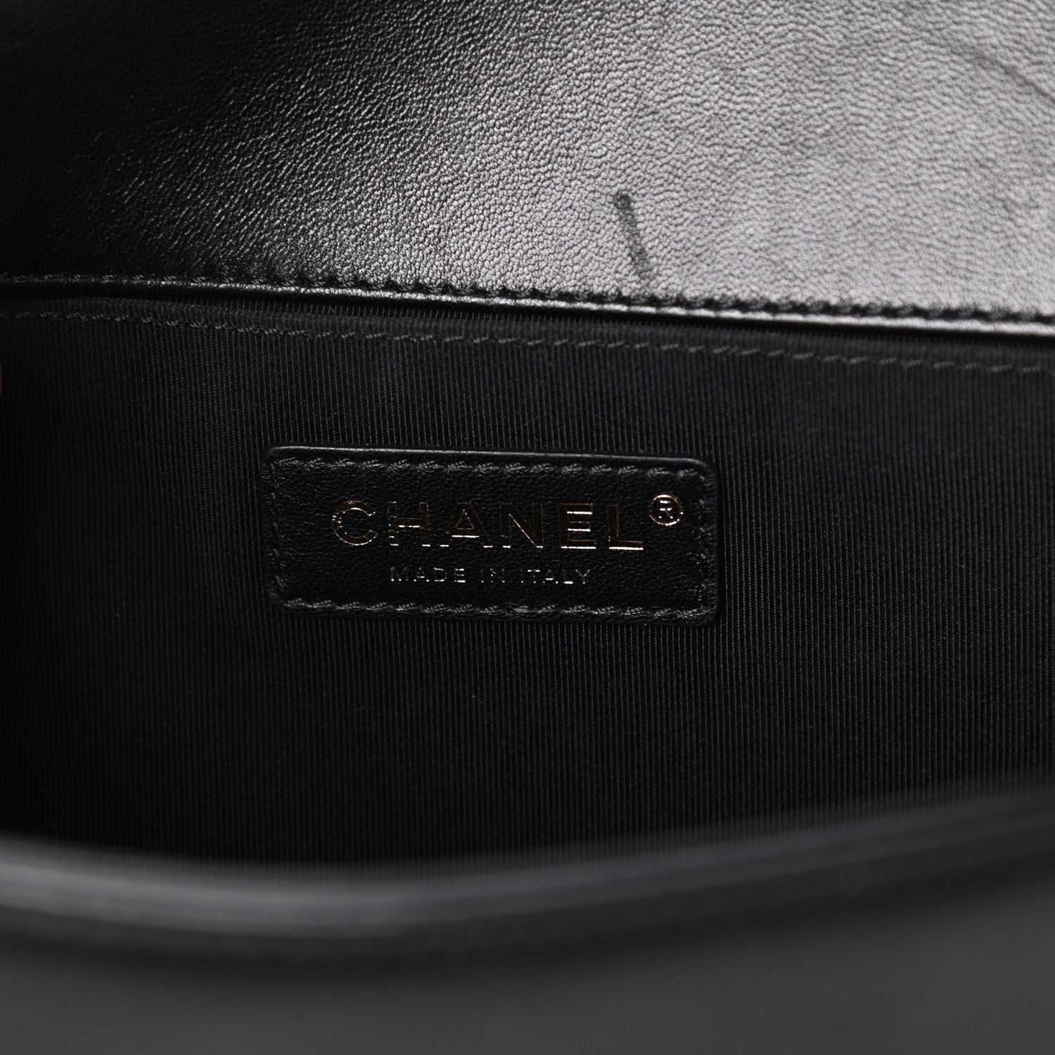 Chanel Lambskin Quilted Medium Boy Flap Black 6 of 10