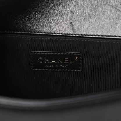 Chanel Lambskin Quilted Medium Boy Flap Black 6 of 10
