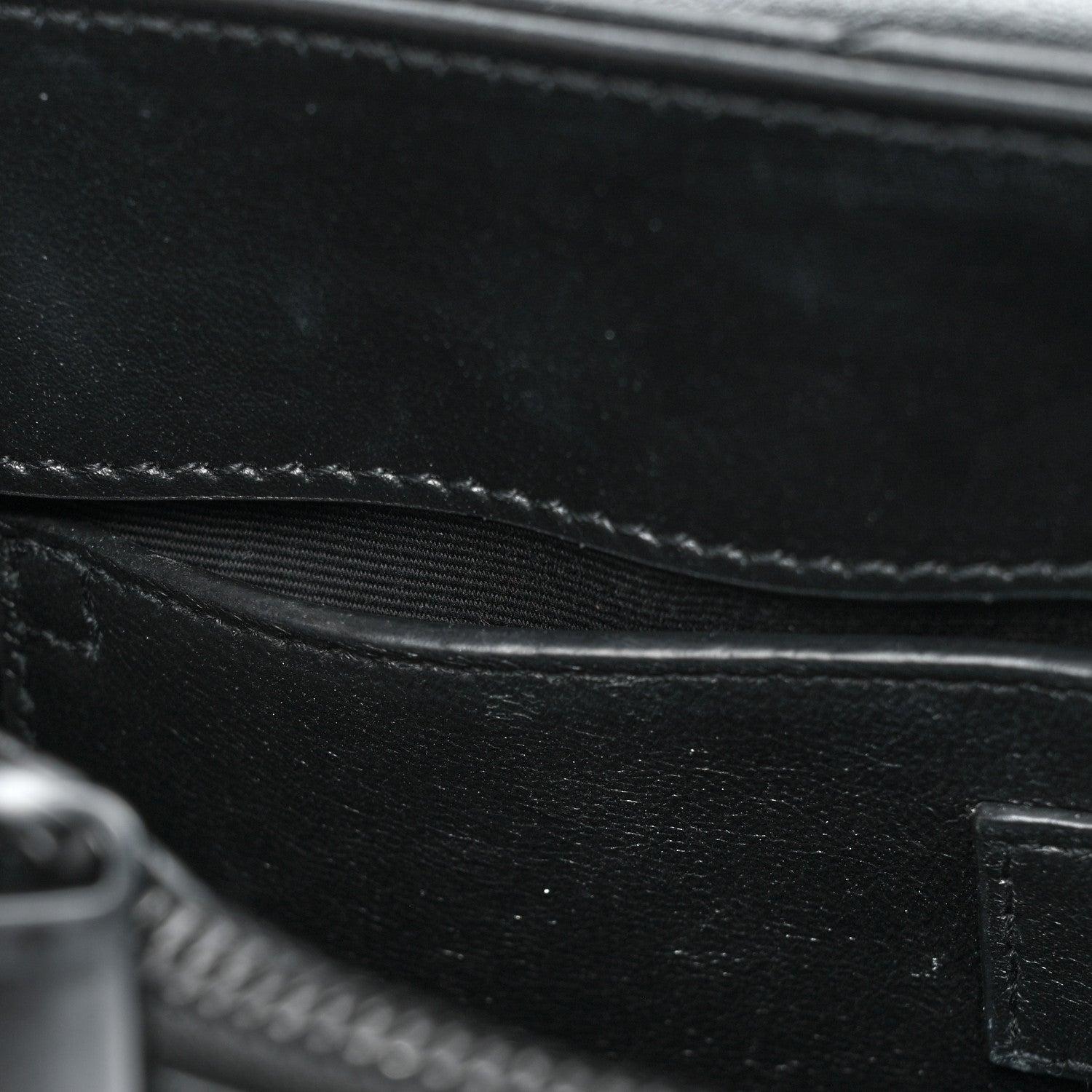 Saint Laurent Calfskin Y Quilted Monogram Monochrome Small Loulou Chain Satchel Black 11 of 17