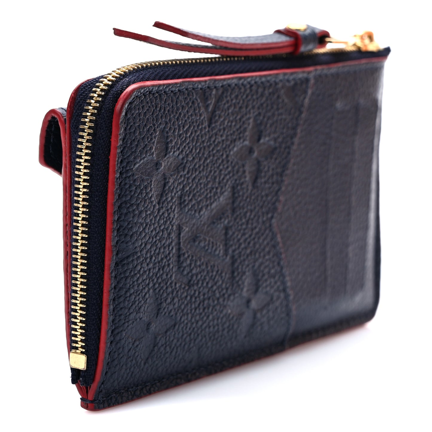 Empreinte Recto Verso Card Holder Marine Rouge