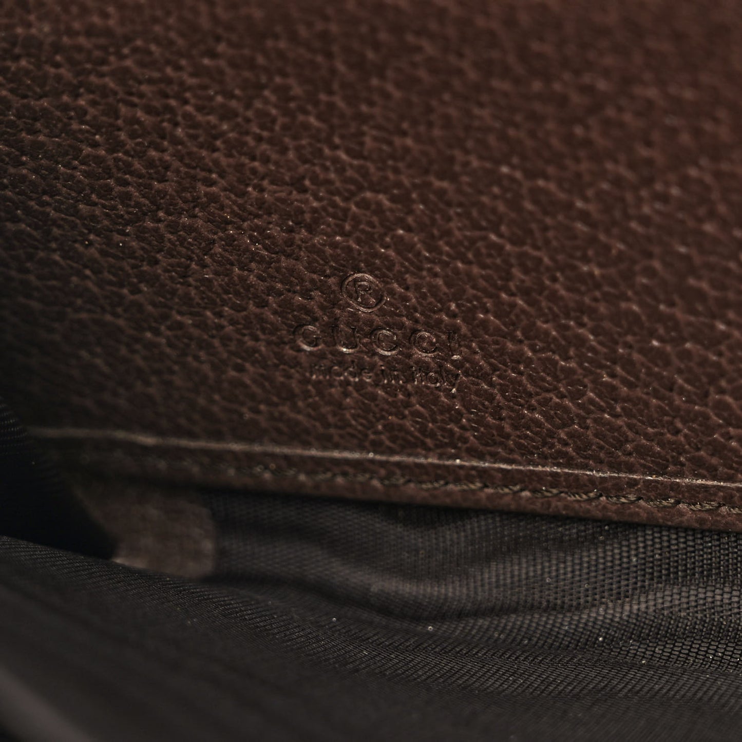 GG Supreme Monogram Web Ophidia Zip Around Wallet Brown