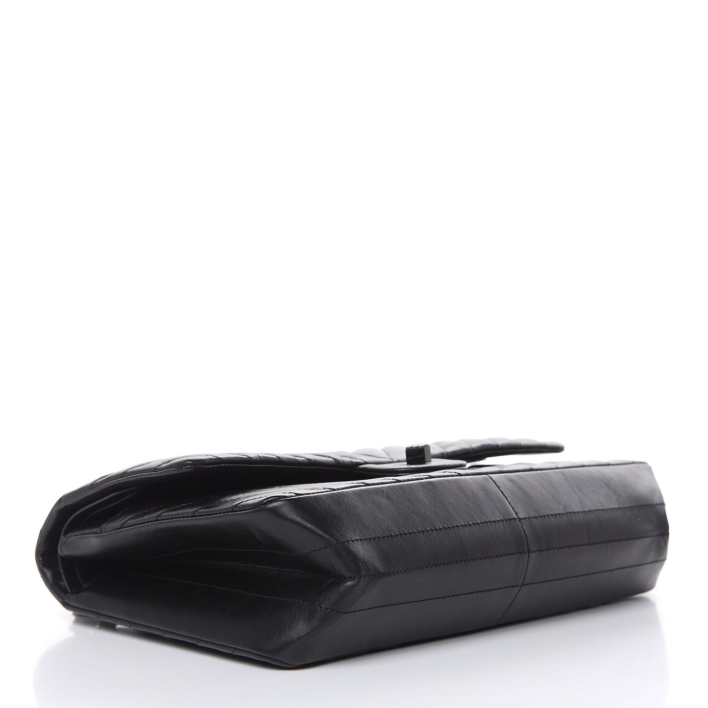 Aged Calfskin Chevron Quilted 2.55 Reissue 226 So Black