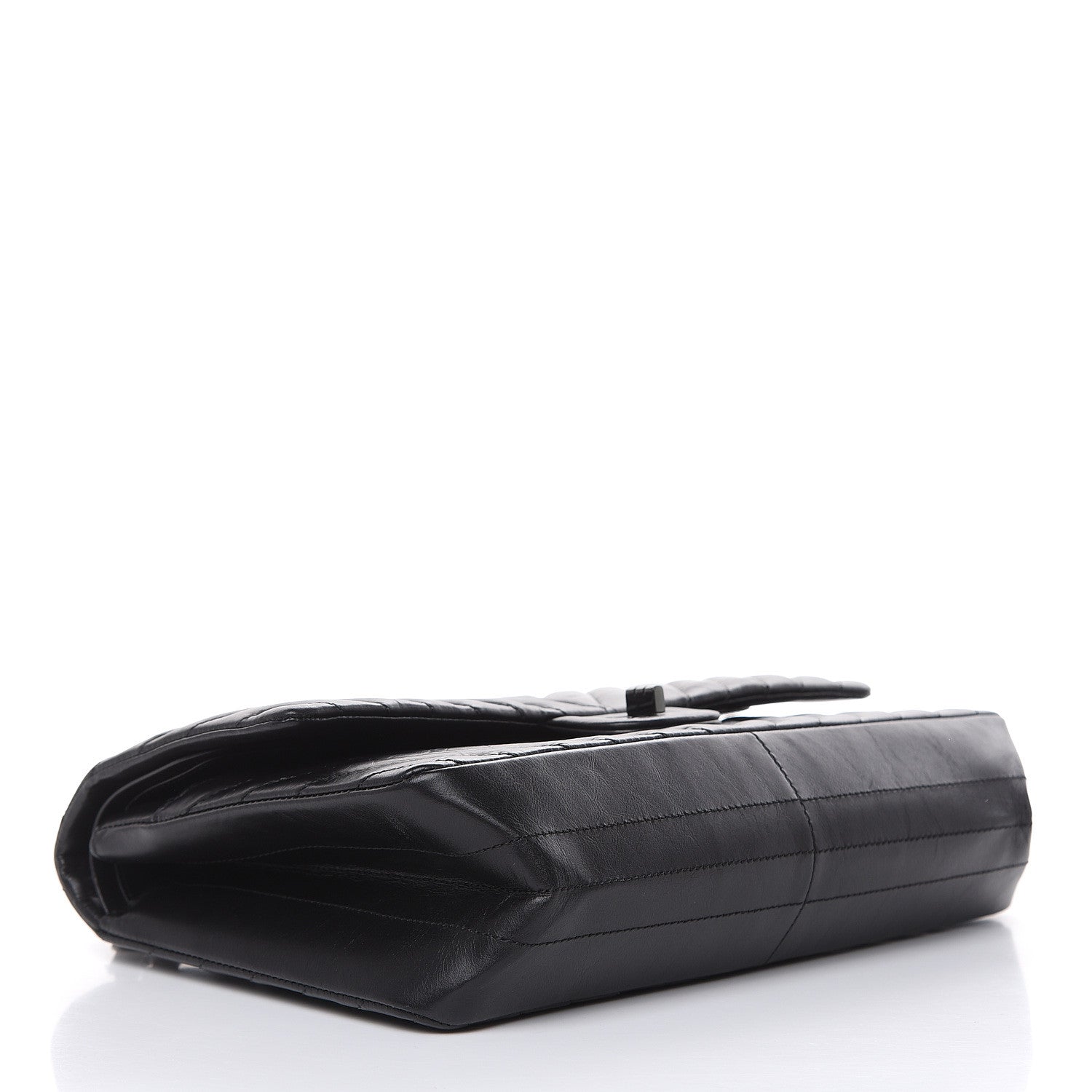 Chanel Aged Calfskin Chevron Quilted 2.55 Reissue 226 So Black 4 of 11