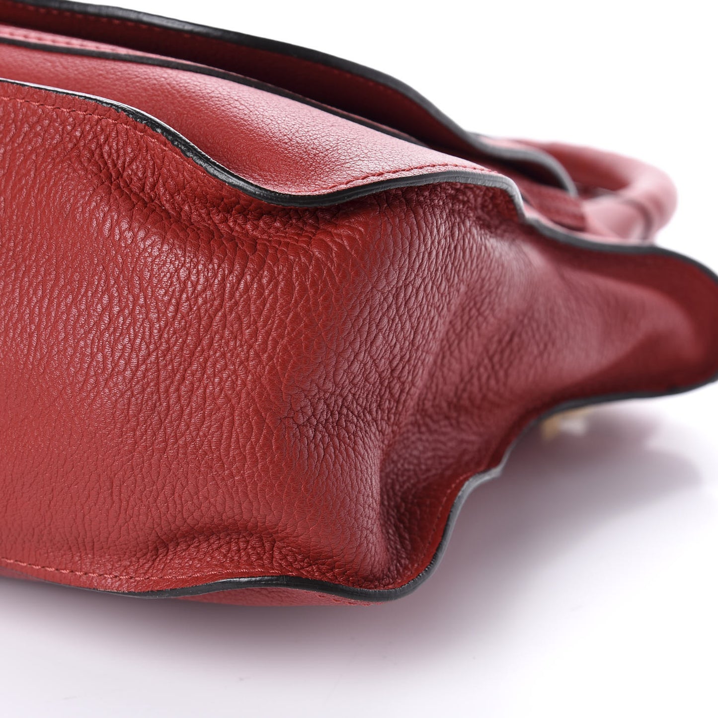 Calfskin Medium Marcie Satchel Peony Red