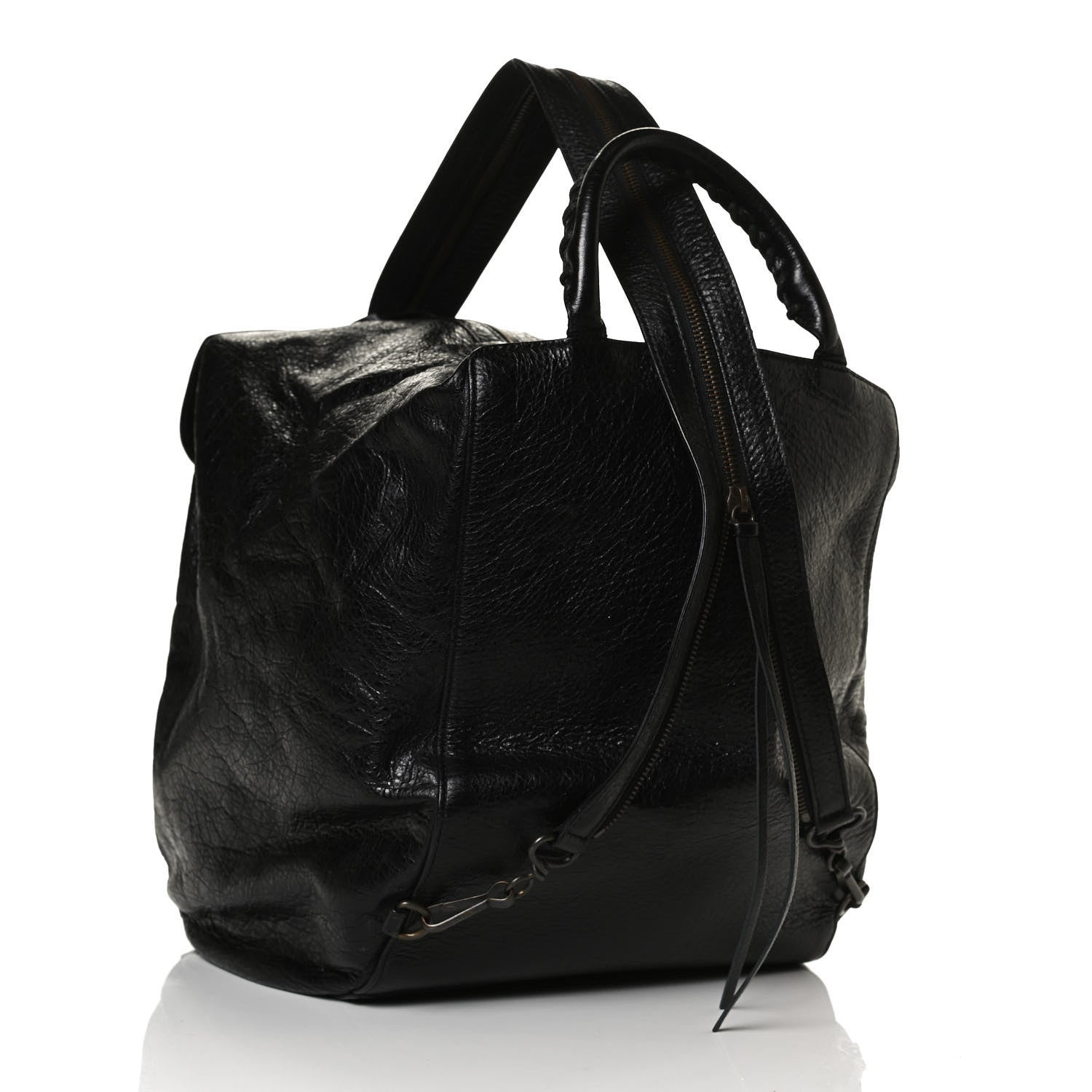 Balenciaga Agneau Classic Hardware Zip Traveler Backpack Black 3 of 13