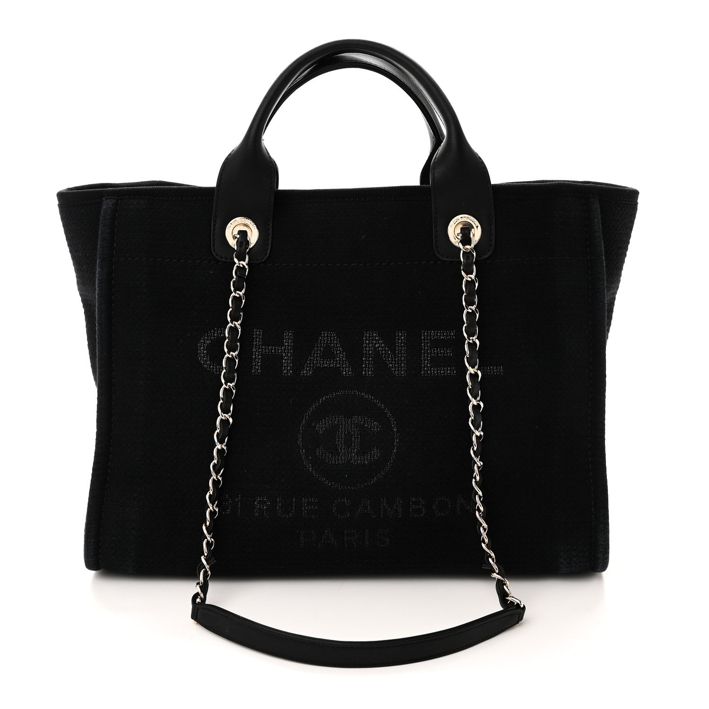 Mixed Fibers Small Deauville Tote Black